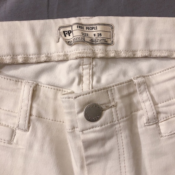 Free People Denim - white denim skinny jeans (Free People)
